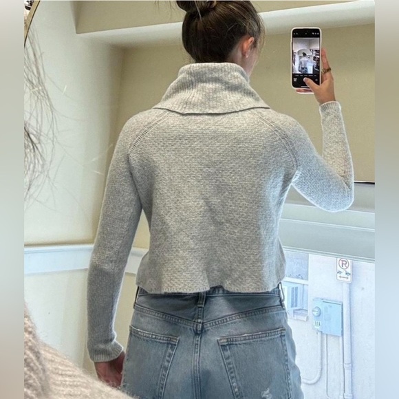 Gray Turtleneck Wool Sweater - Picture 3 of 3